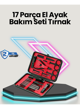 Profesyonel Paslanmaz Çelik Manikür & Pedikür Seti