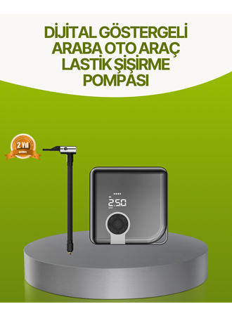 Dijital Ekranlı Taşınabilir Akıllı Araç Hava Kompresörü