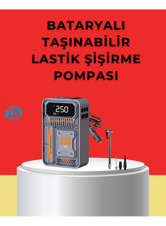 Hızlı Şişirme Güçlü Motorlu 150 PSI Araba Lastik Pompası
