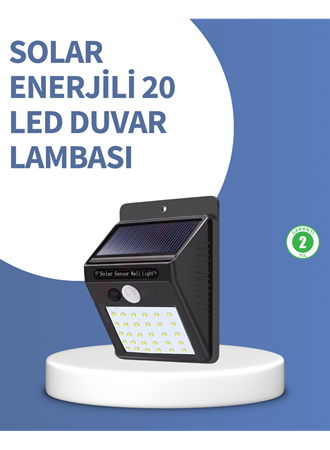 IP65 Dayanıklı Solar Enerjili Dış Cephe Aydınlatma