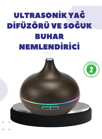 BN01 Uçucu Yağ Uyumlu Renkli LED Işıklı Nemlendirici