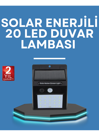 Hareket Algılamalı Solar LED Güvenlik Lambası