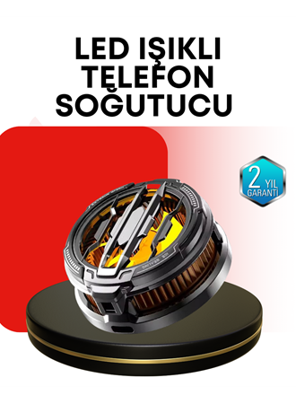 RGB Işıklı Sessiz Fanlı Telefon Soğutucu