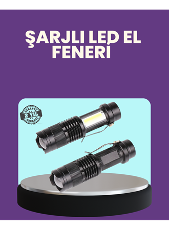 Suya Dayanıklı 4 Modlu Mini LED El Feneri