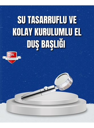 Şelale Sisi ve Masaj Özellikli Banyo Duş Başlığı