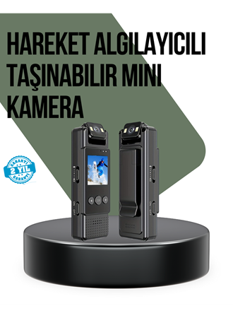 Gece Görüşlü Döngüsel Kayıt Destekli Mini Kamera