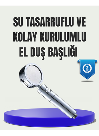 Masaj ve Yağmur Modlu Su Tasarruflu Duş Başlığı