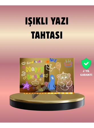 USB Bağlantılı LED Akrilik Çizim ve Not Tahtası