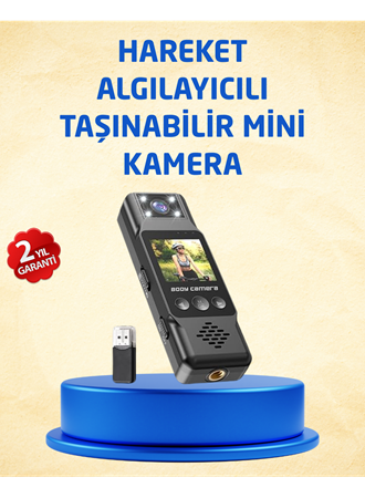 Taşınabilir Full HD Mini Kamera TFT Ekranlı