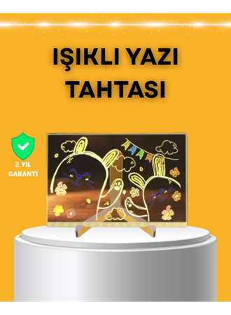 Masaüstü ve Duvara Monte Edilebilir LED Işıklı Yazı Panosu