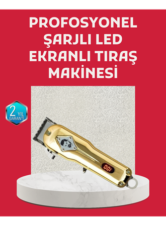 1800 mAh Bataryalı Uzun Kullanım Süreli Şarjlı Tıraş Makinesi