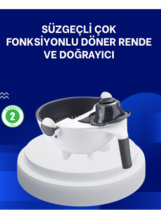 Mutfak İçin Pratik 5 Bıçaklı Rende ve Süzgeç Seti