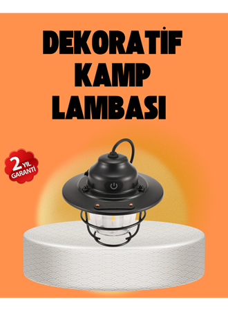 Çam Kozalağı Şekilli Retro Kamp Gece Lambası