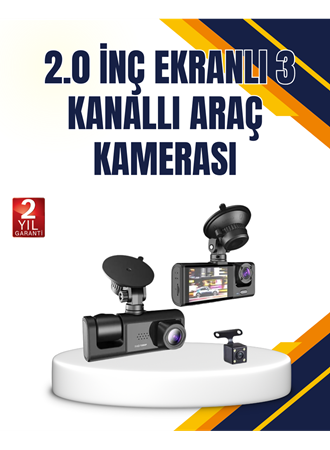 Araç İçi Kamera Seti | 170° Geniş Açı, Hareket Algılama ve Park Koruma