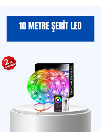 Sese Duyarlı 10M Smart Şerit Led IOS Android Kontrollü RGB Işık