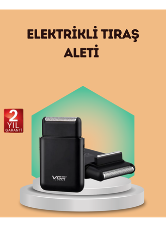 Çift Başlıklı Elektrikli Tıraş Makinesi | Suya Dayanıklı, Hafif ve Ergonomik