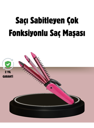 Saç Şekillendirici Maşa ve Düzleştirici 2’si 1 Arada