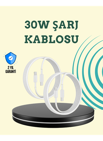 Aşırı Şarj ve Pil Koruması ile Akıllı Çipli Lightning Kablo 1.2m