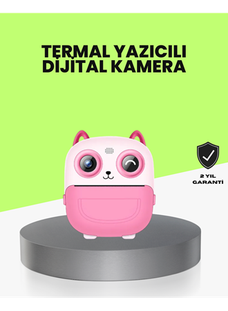 Termal Baskı Özellikli Çocuk Kamerası 1080P Video Destekli