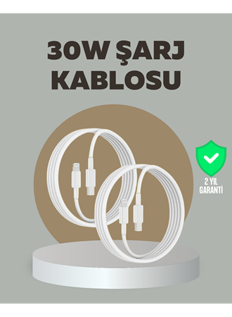 iPhone iPad Airpods Uyumlu 30W Type-C to Lightning Kablo