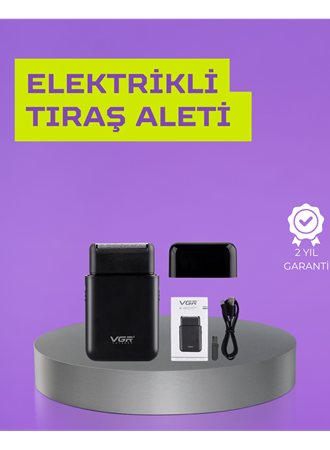 Kart Tasarımlı Şarjlı Tıraş Makinesi | 2 Başlıklı Hassas Kesim