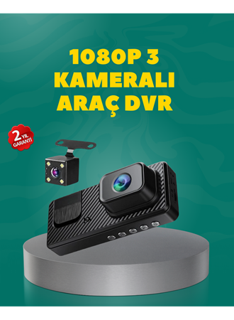 Full HD 1080P Araç Kamerası | Gece Görüşlü, Döngü Kayıt ve Geri Görüş