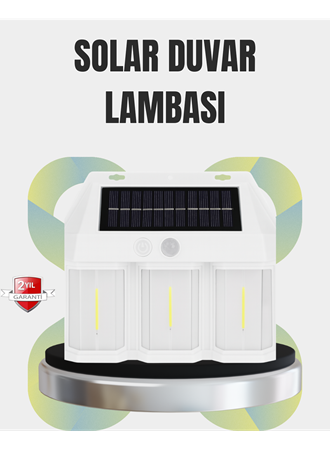 PIR Sensörlü Solar Lamba – Otomatik Şarj ve Gece Aydınlatma