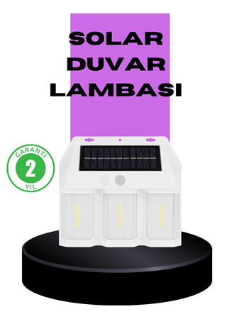 3 in 1 Solar Duvar Lambası – IP65 Su Geçirmez, Hareket Sensörlü