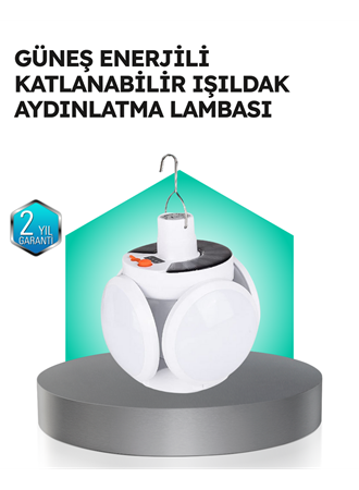 Pratik Katlanabilir Solar LED Aydınlatma Lambası