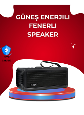 J-IPOX P520 Solar Enerjili Bluetooth Hoparlör FM Radyolu 8W Ses