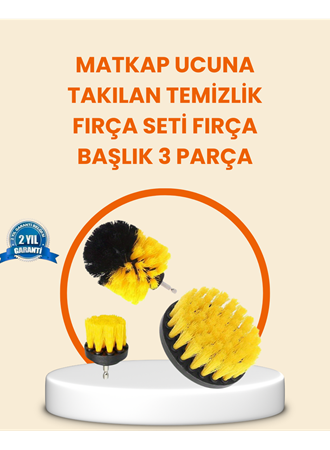 Matkap Ucu Fırça Seti Halı Fayans Zemin Temizliği