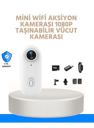 Suya ve Darbeye Dayanıklı Kompakt Spor Kamera 1080P