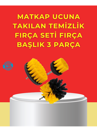 Matkap Ucu Temizlik Aparatı 3’lü Fırça Seti