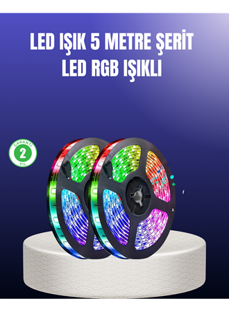 Enerji Tasarruflu RGB Şerit LED 5 Metre