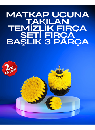 Profesyonel Matkap Ucu Temizlik Fırçası 3’lü Set