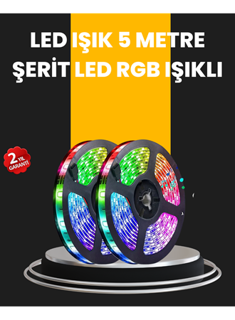 5 Metre Kumandalı Su Geçirmez Şerit LED