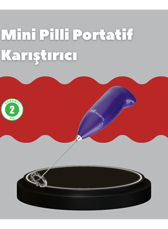 Frappe ve Cappuccino Maker – Taşınabilir Pilli Köpürtücü Mikser