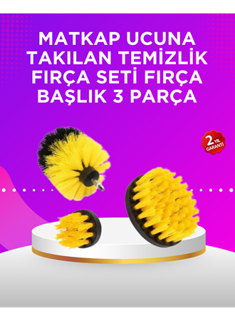 Matkap Ucu Temizlik Fırçası Seti Banyo Fayans Zemin İçin