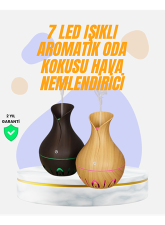 Led Işıklı Ultrasonik Oda Nemlendirici ve Uçucu Yağ Difüzörü