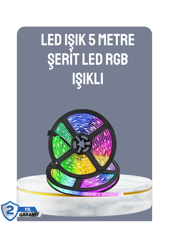 Kumandalı 5 Metre Şerit LED Dekoratif Aydınlatma