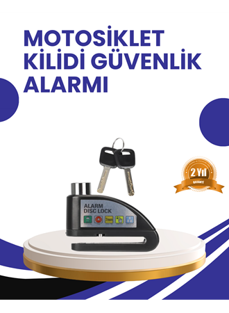 Taşınabilir Alarm Disk Kilidi Motosiklet Scooter Bisiklet Güvenlik