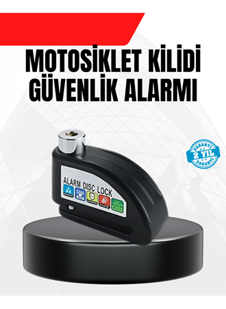 Alarm Disk Fren Kilidi Paslanmaz Çelik Motosiklet Scooter Bisiklet