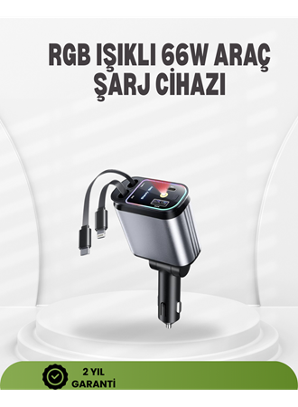 Ford, Opel, Volvo, Skoda Araçlar için 66W Çoklu Hızlı Şarj Cihazı