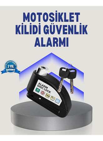 Disk Fren Kilidi Alarmlı Anti Hırsızlık Motosiklet Scooter Bisiklet