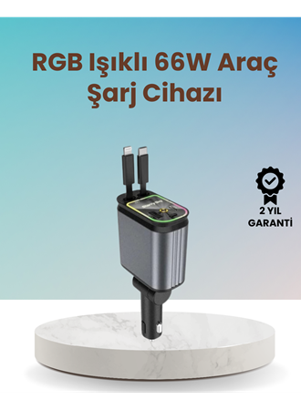 BMW, Mercedes, Audi, Volkswagen Araçlar için 4’ü 1 Arada Hızlı Şarj Cihazı