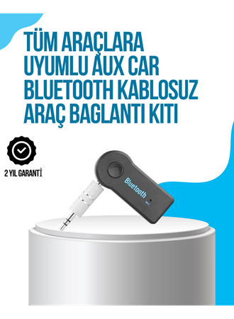 Araç İçi Bluetooth AUX Müzik ve Telefon Görüşmesi Adaptörü