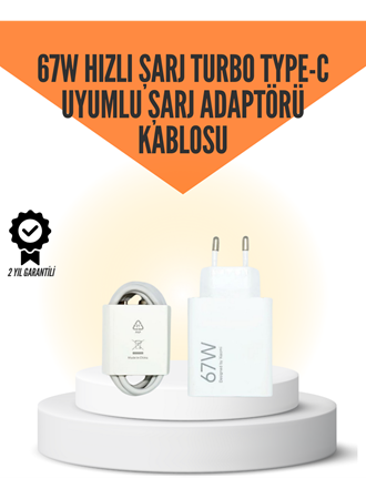 67W Hızlı Şarj Cihazı Yüksek Isı Dayanımlı Type-C Set
