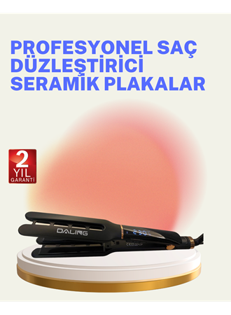 Saç Düzleştirici Seramik Plakalı 230C Hızlı Isınma 360° Kablo