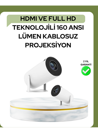 Ultra Pro Full HD ve 4K Destekli 130 İnç Projeksiyon Cihazı