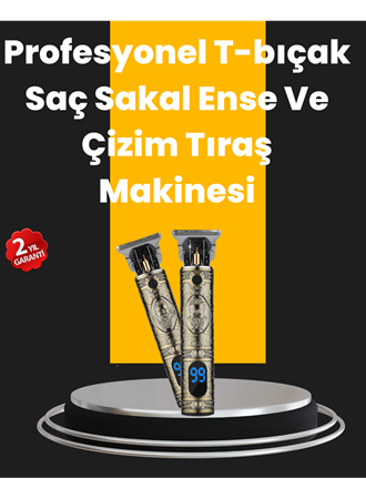 0.1 mm Hassas Kesim Tıraş Makinesi Şarjlı Metal Gövde